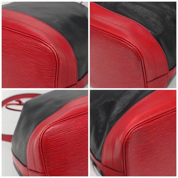 LOUIS VUITTON Epi Noe Shoulder Bag Bicolor Black Red M44017 LV Auth gh522 - Picture 14 of 16